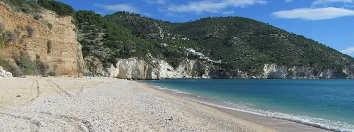 white sandy beach in Puglia